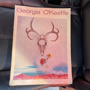 Art Print with Skull and Flowers